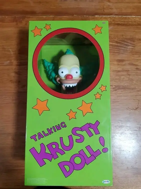 Muñeco parlante Krusty en caja original 45 cm - 2