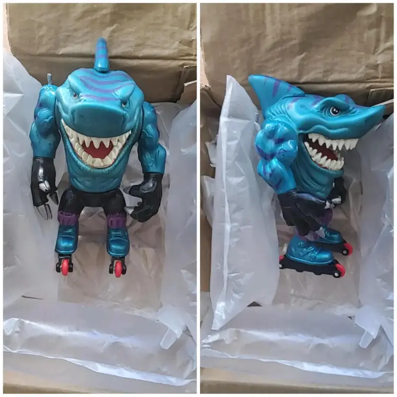 Figura de acción tiburón con patines
