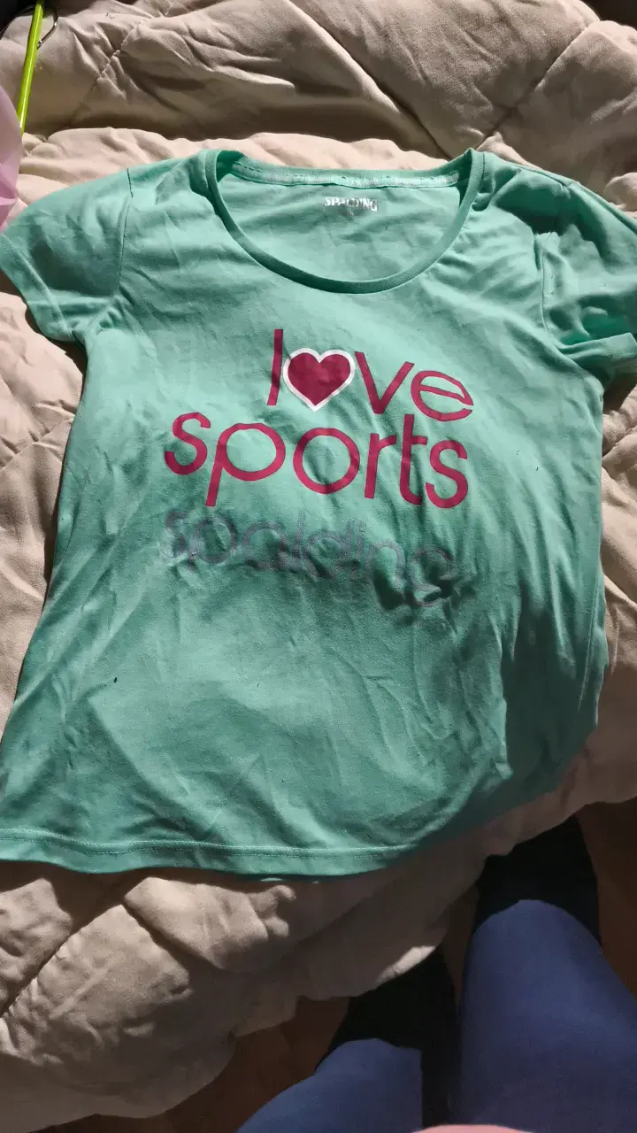 Polera deportiva verde Spalding 'I Love Sports' - 1