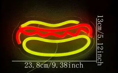 Letrero de neón Hot Dog para decoración - miniatura 3