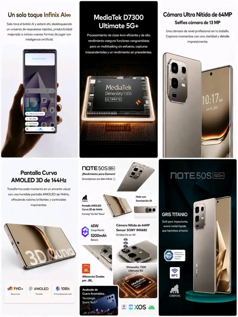 SMARTPHONE INFINIX NOTE 50S 256GB - 5