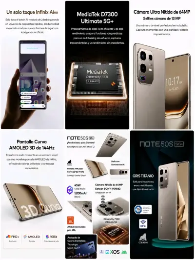 SMARTPHONE INFINIX NOTE 50S 256GB - miniatura 5