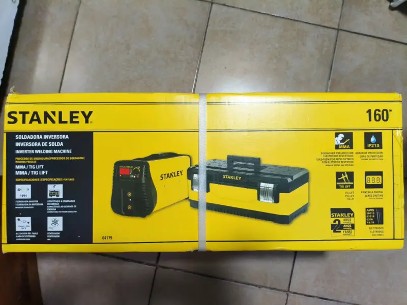 Soldadora Inversora Stanley 160A MMA/TIG