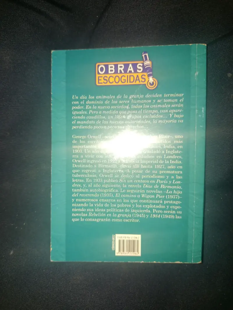 Libro Rebelión en la Granja de George Orwell - 2