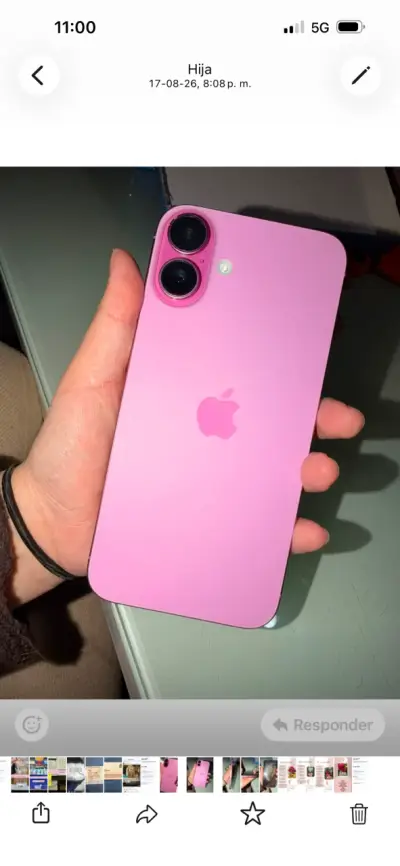 iPhone 16 plus  rosa en buen estado - miniatura 1