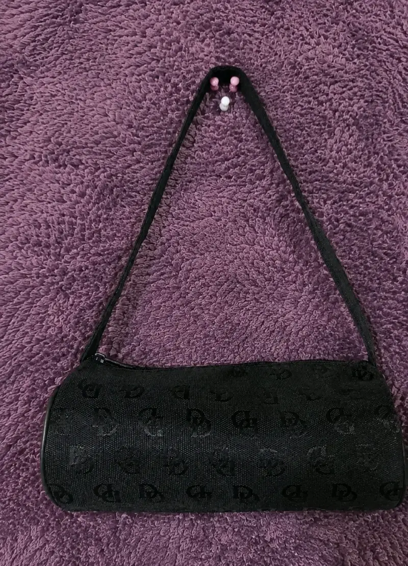 Bolso de mano negro estilo de imitación DD - 1