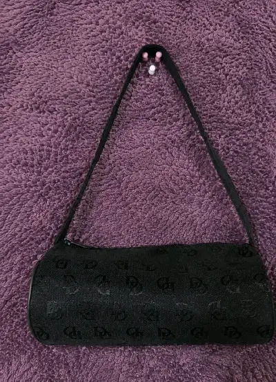 Bolso de mano negro estilo de imitación DD - miniatura 1