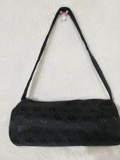 Bolso de mano negro estilo de imitación DD - miniatura 2