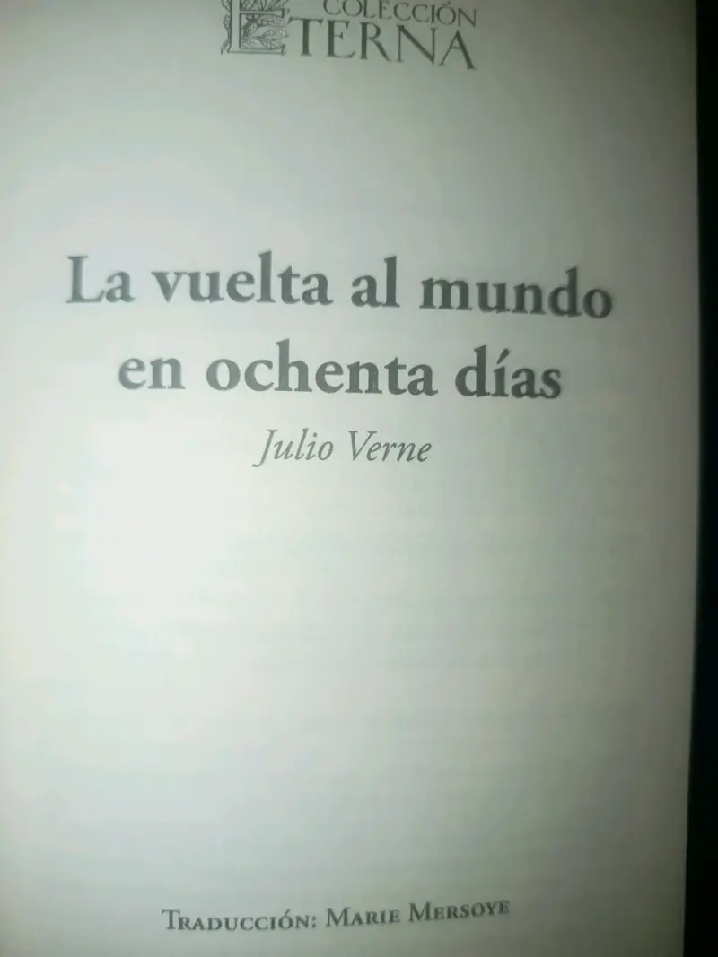 Libro La Vuelta al Mundo en 80 Días de Julio Verne - 3