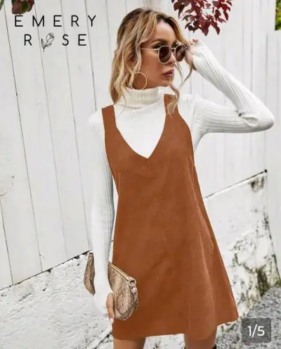 Vestido  Café  para Mujer - miniatura 1