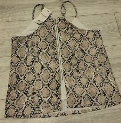 Top de tirantes estampado serpiente Fiorucci - miniatura 2