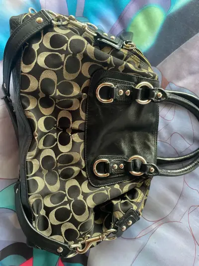 Bolso de mano Coach con diseño monograma - miniatura 2