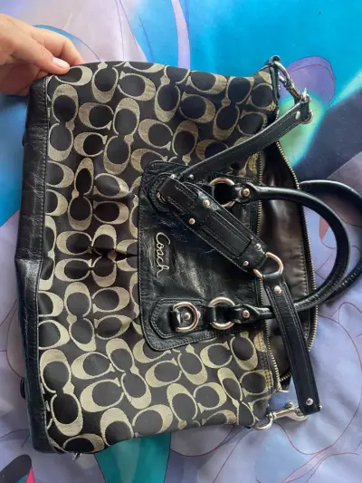 Bolso de mano Coach con diseño monograma - miniatura 1