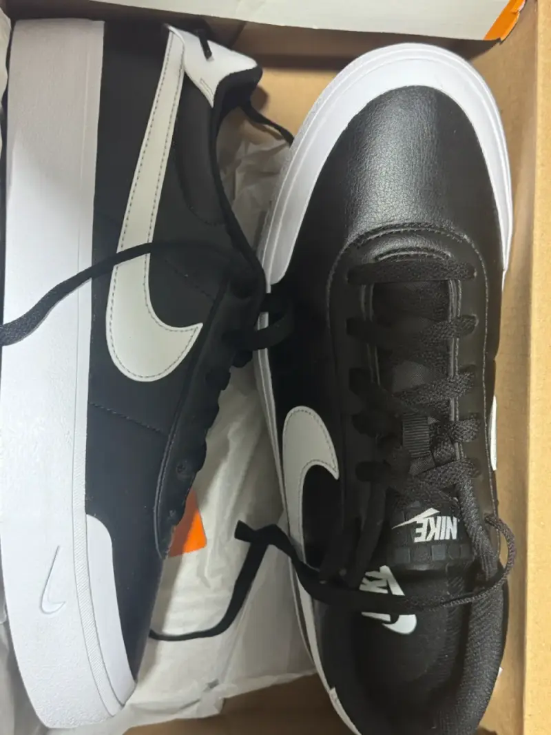 Zapatillas Nike Court Shot negras y blancas - 2