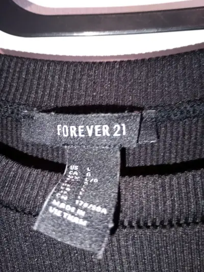 Body negro manga larga Forever 21 con diseño de corazón - miniatura 2