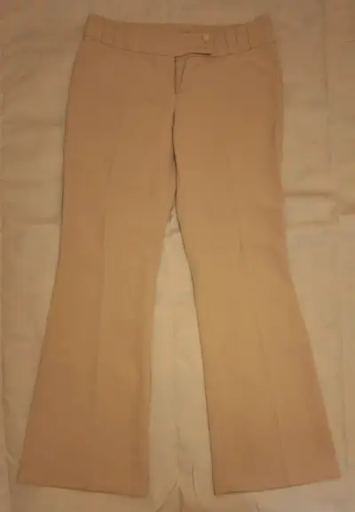 Pantalones beige de vestir Dotti talla 42 - miniatura 1
