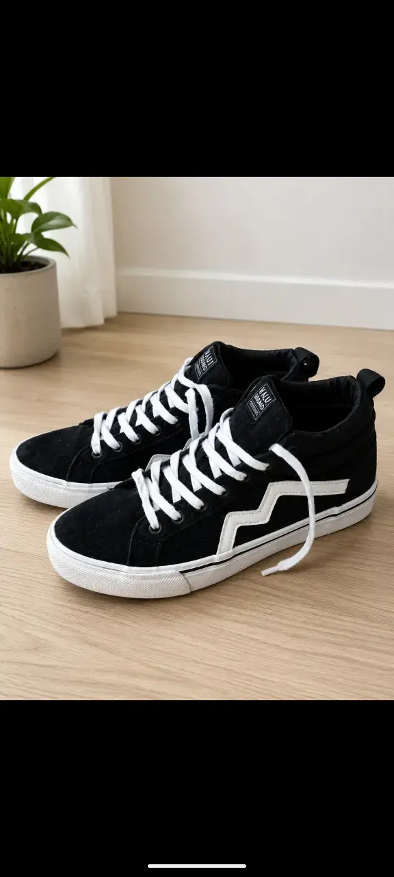 Zapatillas negras con diseño moderno