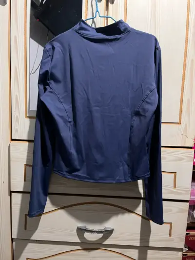 Poleron deportiva azul para mujer - miniatura 3