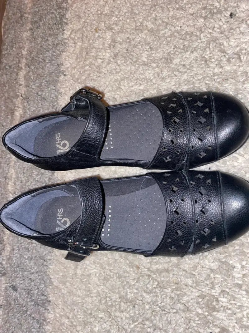 Zapatos de Mujer Negros con Tacón Bajo - 5