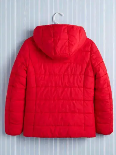 Chaqueta Puffer Roja Tommy Hilfiger - miniatura 3