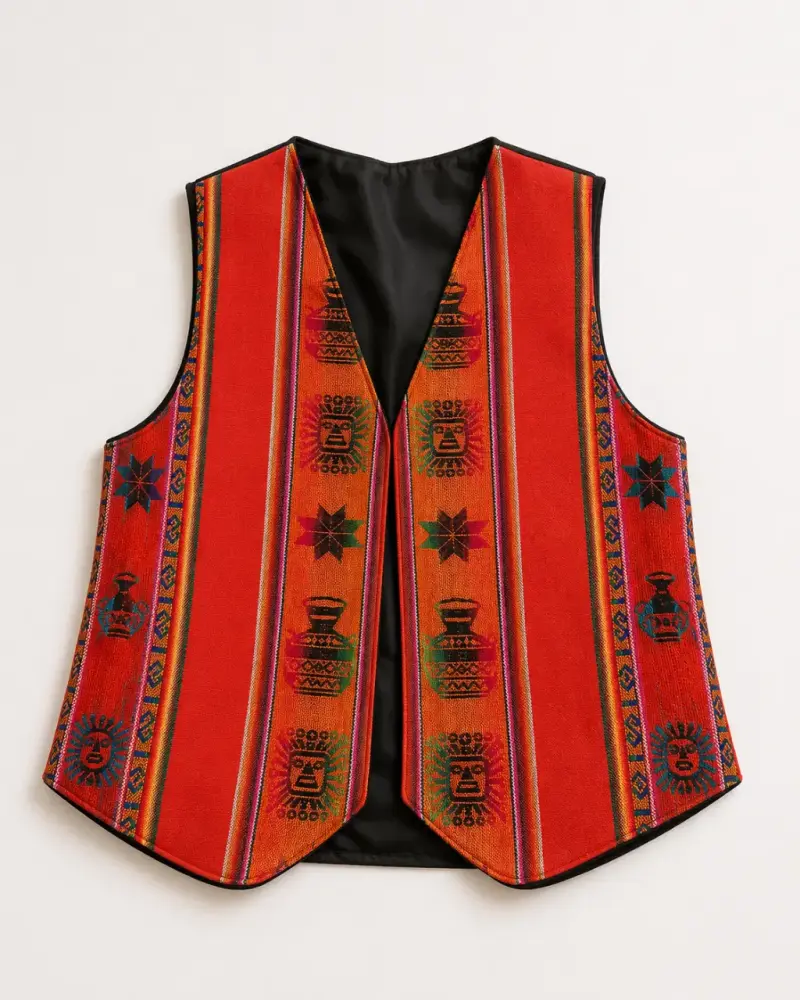 Chaleco diseño andino talla 14