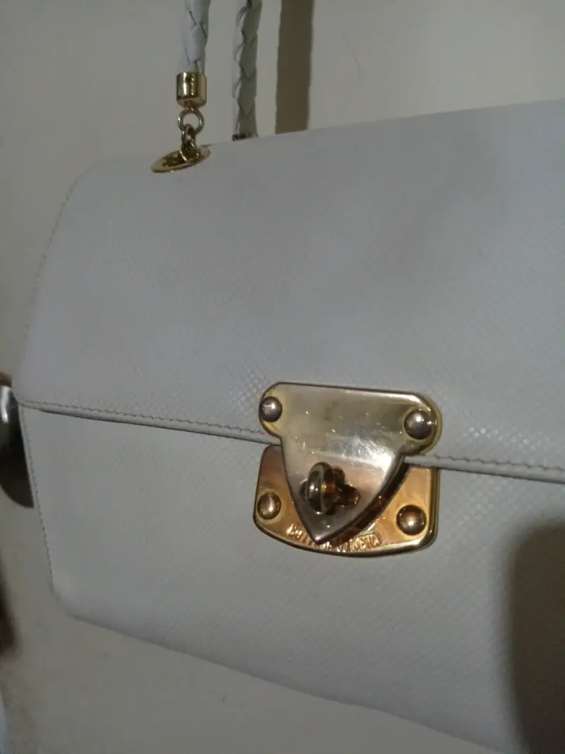 Bolso de cuero blanco bottega veneta - 3