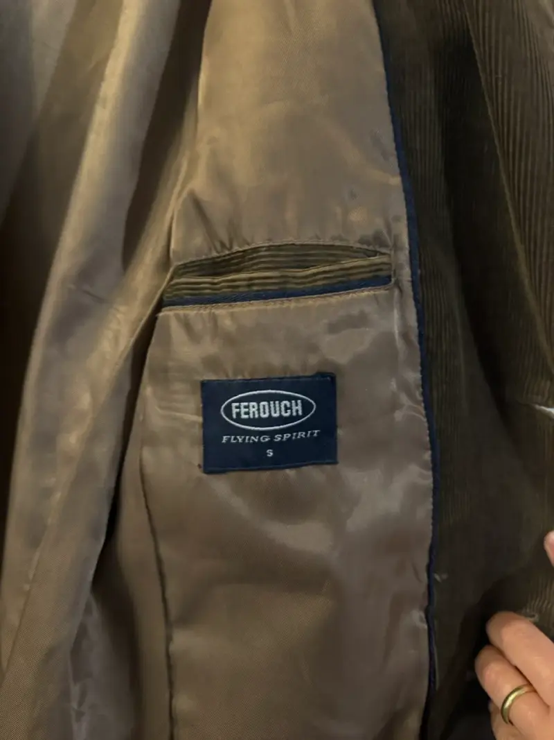 Blazer de pana marrón Ferouch con coderas - 2