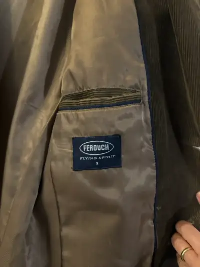 Blazer de pana marrón Ferouch con coderas - miniatura 2