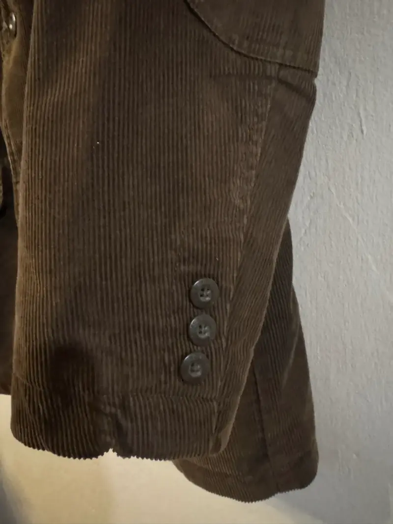 Blazer de pana marrón Ferouch con coderas - 4