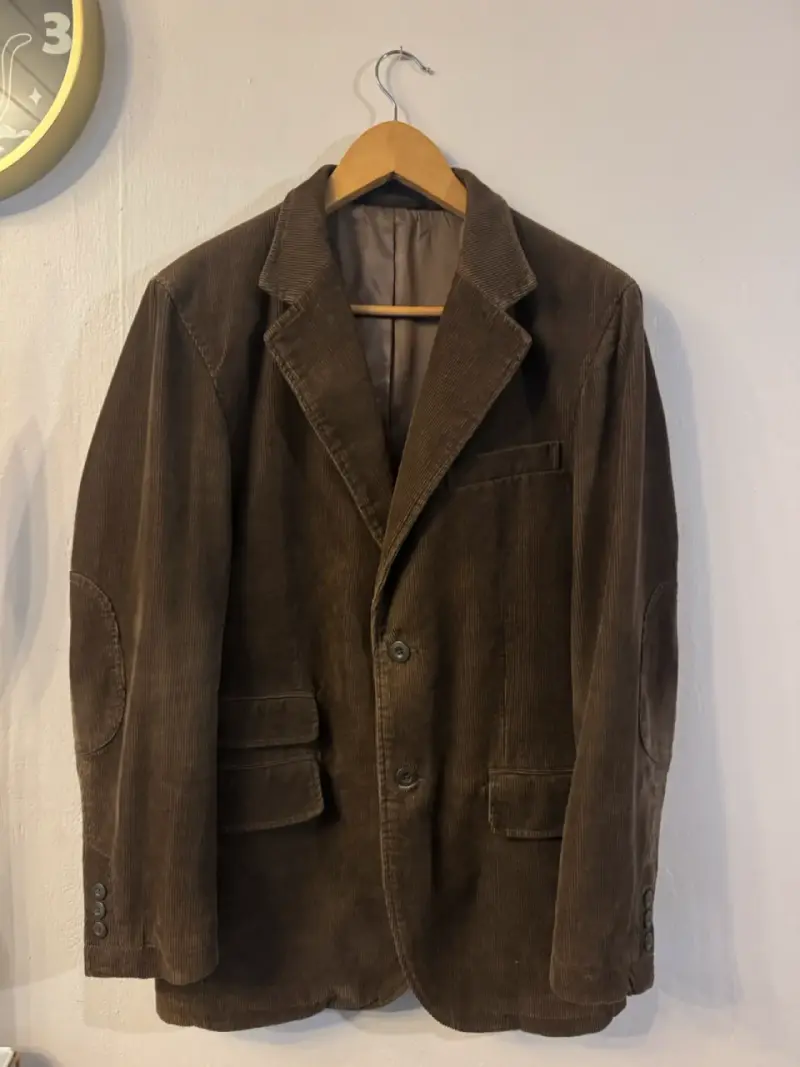 Blazer de pana marrón Ferouch con coderas - 5