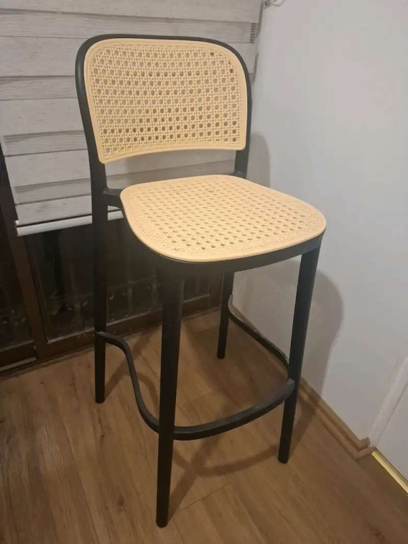 Silla alta de ratán - 3