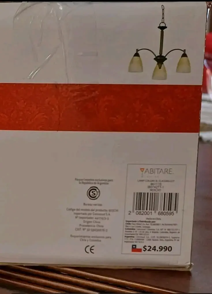 Lámpara de Colgar 3 Luces Abitare Clásico - 3