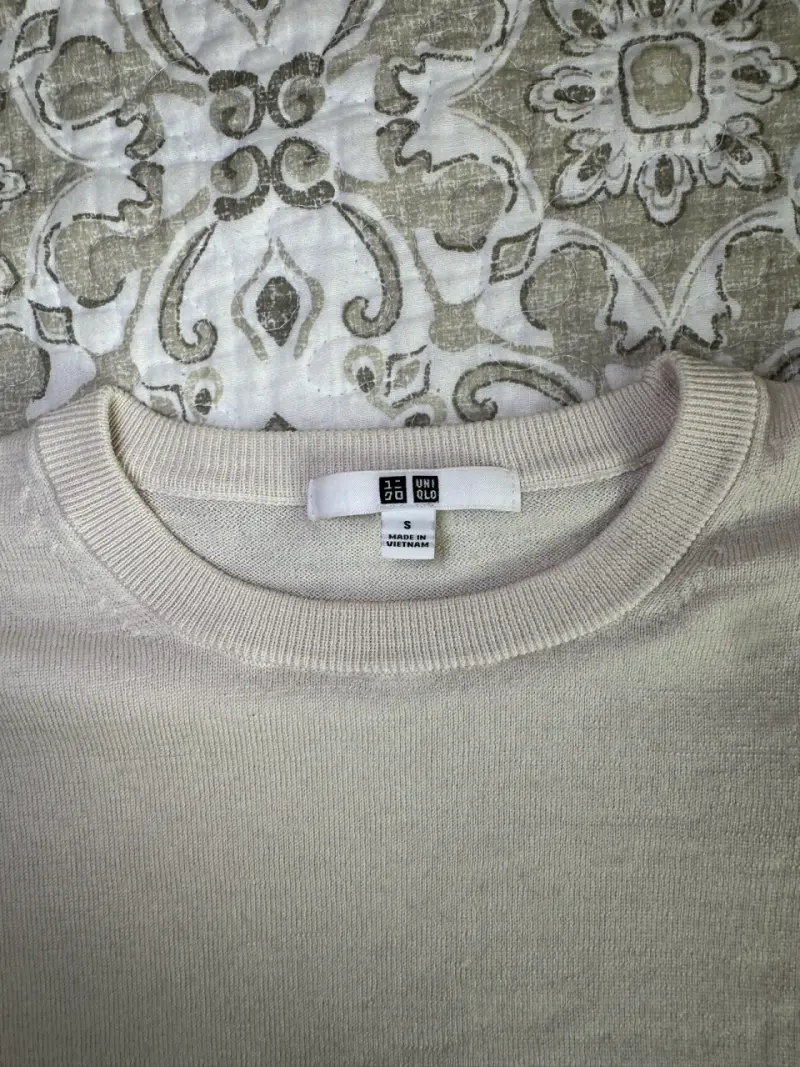 Sweater Uniqlo 100% lana color crudo – Talla S - 2
