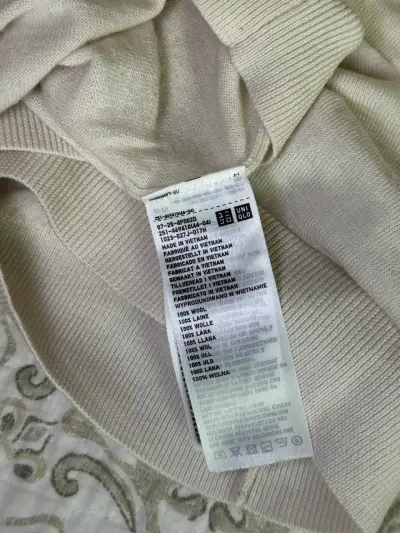 Sweater Uniqlo 100% lana color crudo – Talla S - miniatura 4