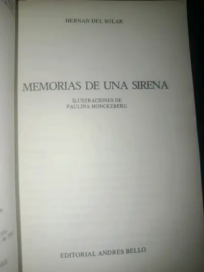 Libro 'Memorias de una Sirena' de Hernán del Solar - miniatura 3