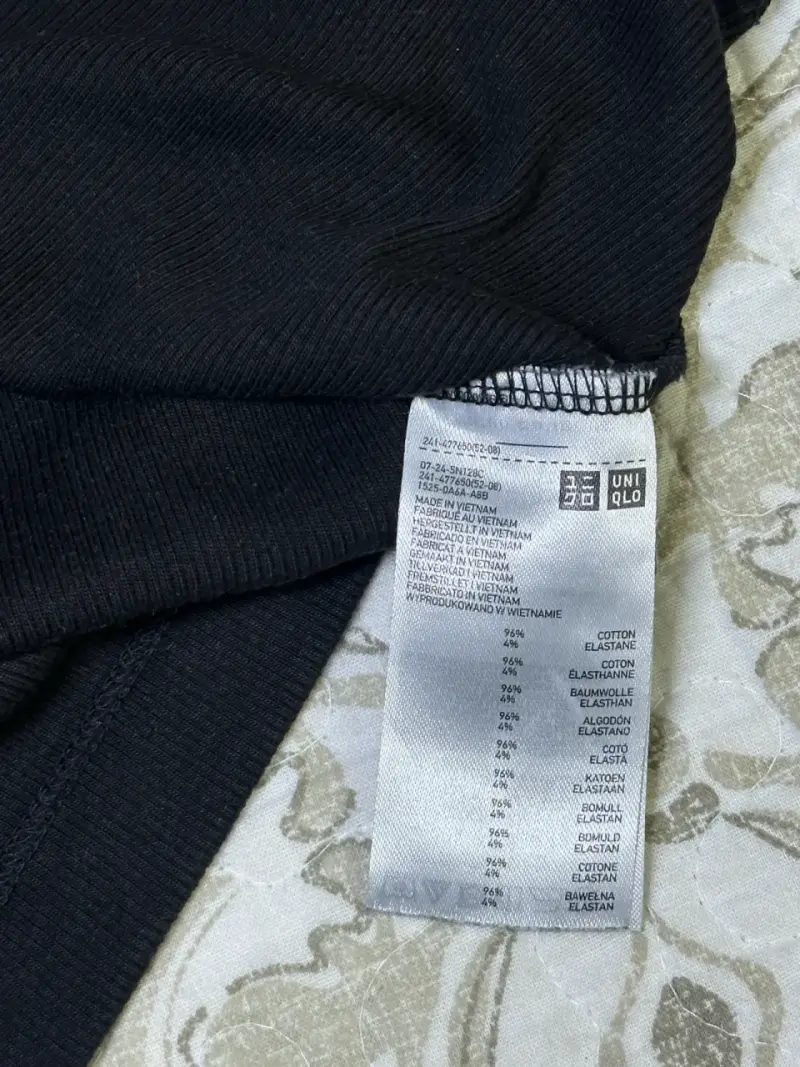 Top Anya Hindmarch x Uniqlo negro talla S - 5