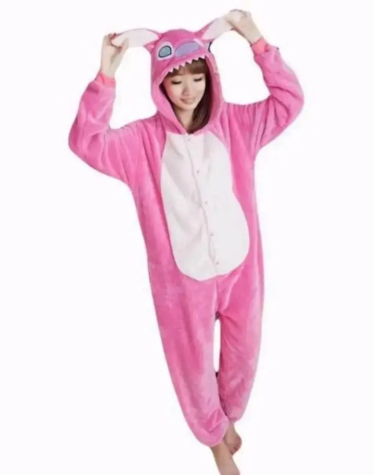 Pijama Entero stitch rosado talla 10 - 2