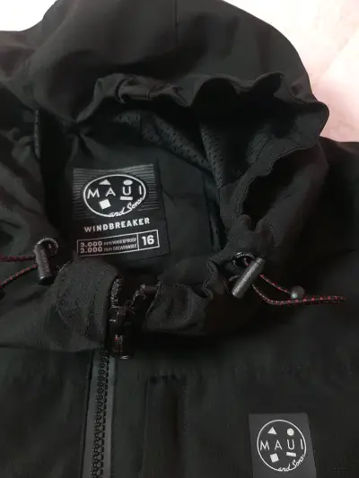 Cortaviento negro para hombre Maui and Sons - miniatura 2
