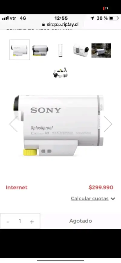 Cámara de Acción Sony con WiFi y Resistencia al A - miniatura 2