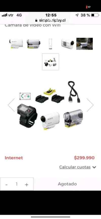 Cámara de Acción Sony con WiFi y Resistencia al A - miniatura 4