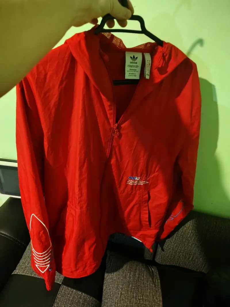 Chaqueta Roja Adidas Primeblue Hombre - 1