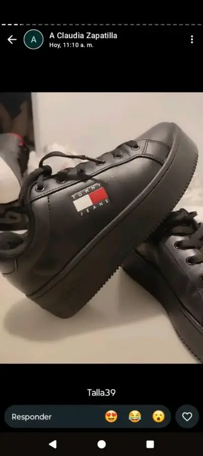 Zapatillas negras Tommy Jeans para mujer - miniatura 4