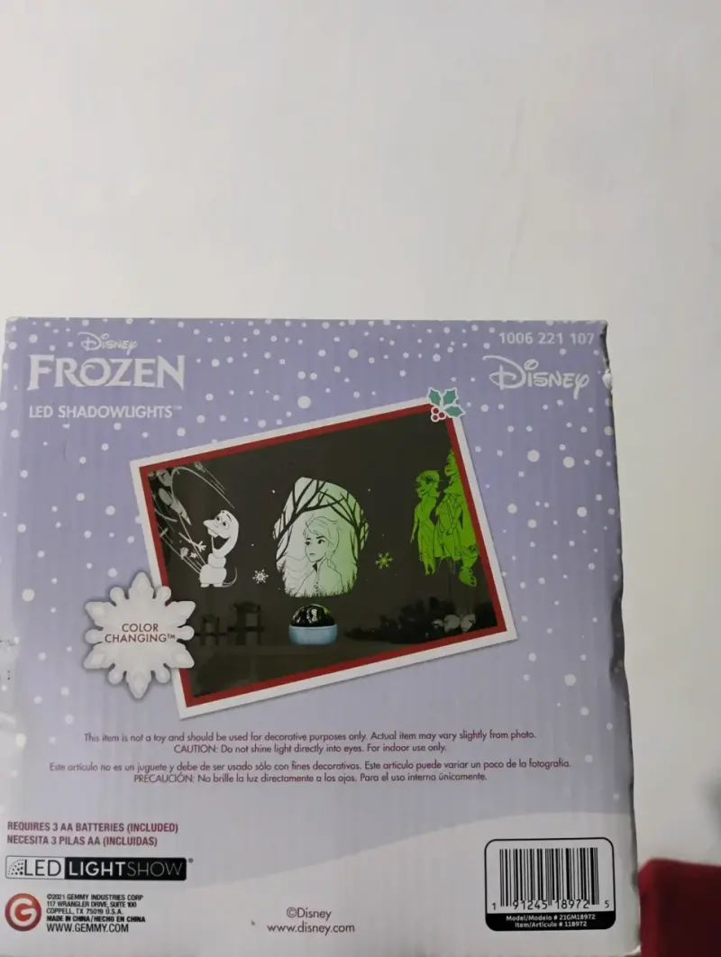 Proyector Frozen con cambio de color - 2