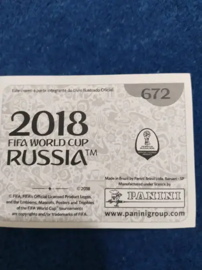 Cromo Panini Leyendas Brasil 1958 Mundial 2018 - miniatura 2