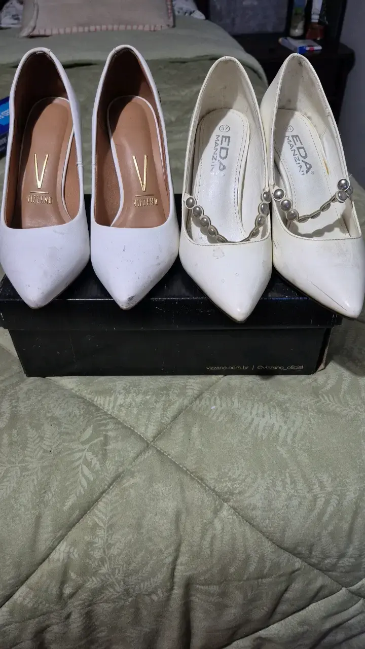 Zapatos de tacón blanco Vizzano y Eda Manzini - 1