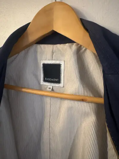 Blazer azul marino para hombre Basement - miniatura 2