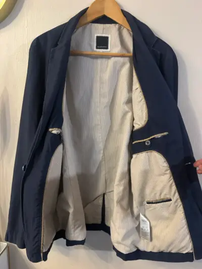 Blazer azul marino para hombre Basement - miniatura 3