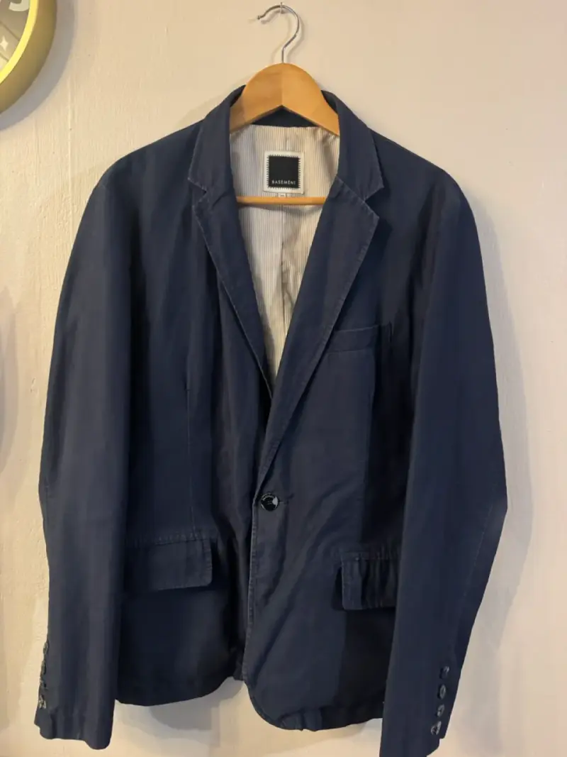 Blazer azul marino para hombre Basement - 5