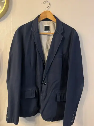 Blazer azul marino para hombre Basement - miniatura 5
