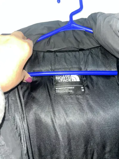 Abrigo largo negro The North Face para mujer - miniatura 2